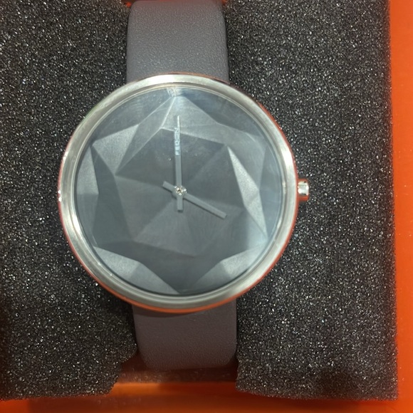 GIORGIO FEDON 1919 FDAB003 RIPPLE LEATHER MEN'S WATCH - Diamond Grey - Picture 4 of 8